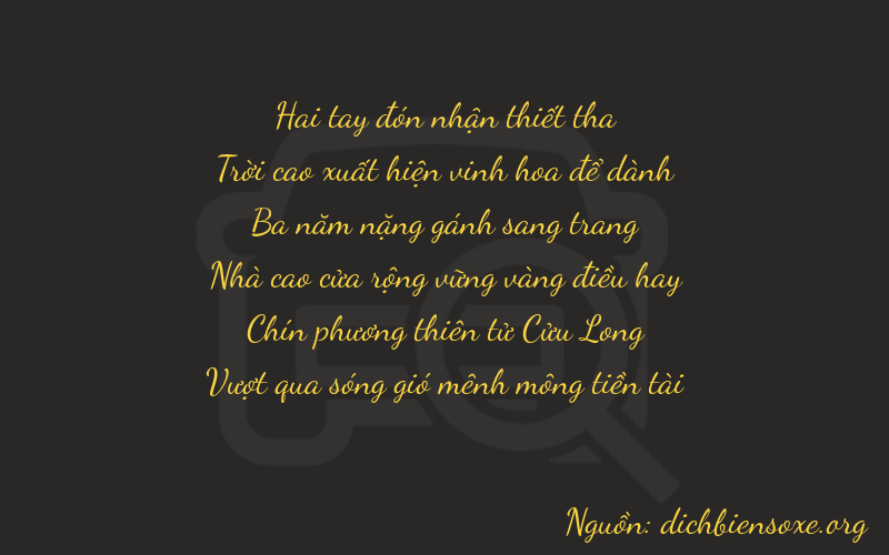 Thơ dịch biển số xe 29393
