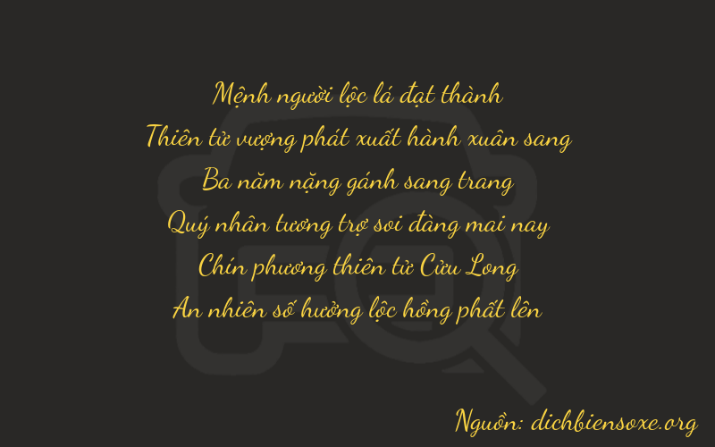 Thơ dịch biển số xe 29394