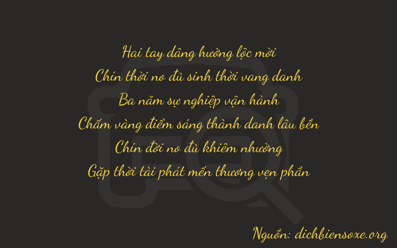 Thơ dịch biển số xe 29398
