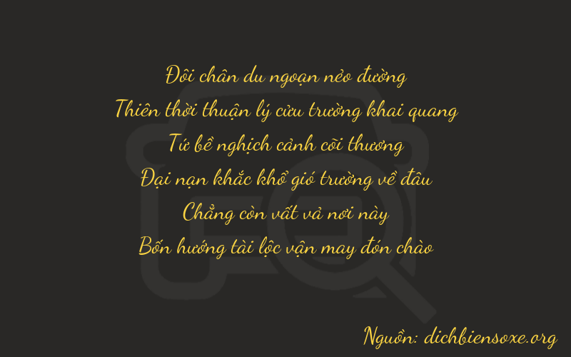Thơ dịch biển số xe 29404