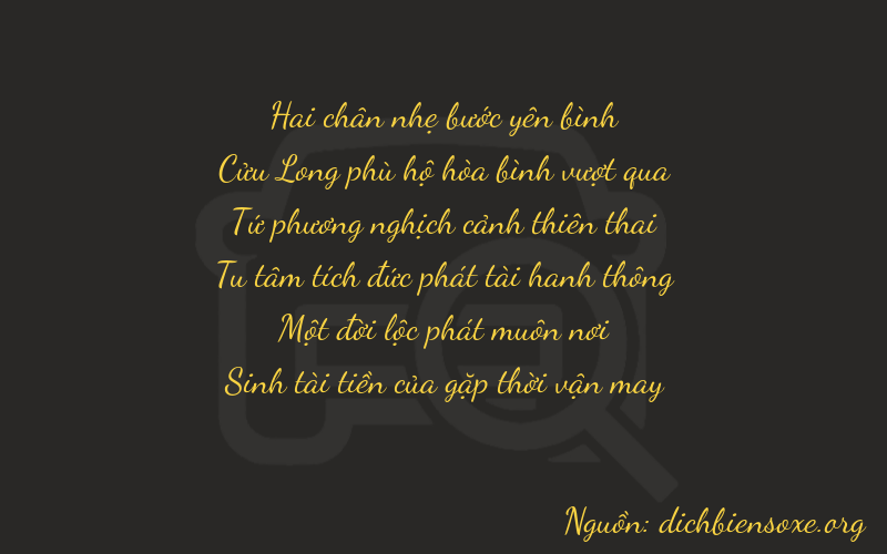Thơ dịch biển số xe 29415