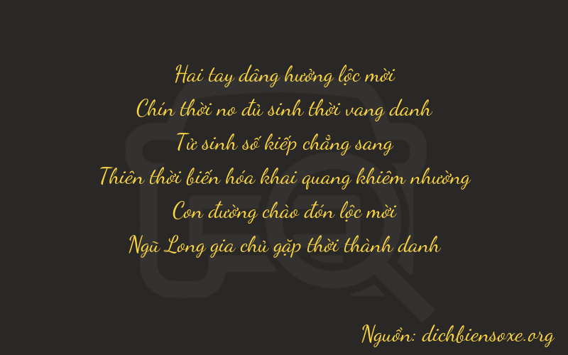 Thơ dịch biển số xe 29425