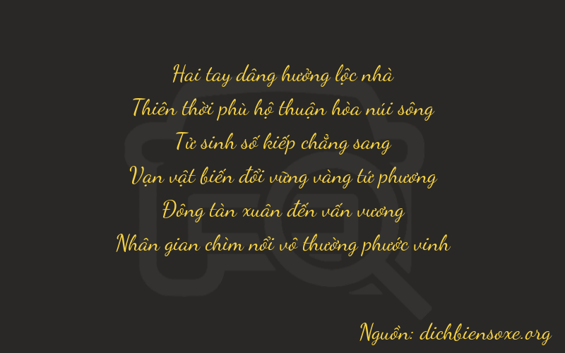 Thơ dịch biển số xe 29444