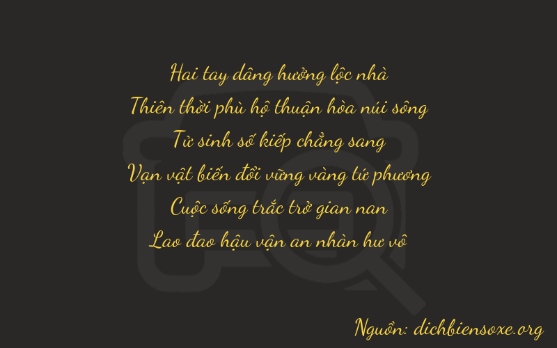Thơ dịch biển số xe 29453
