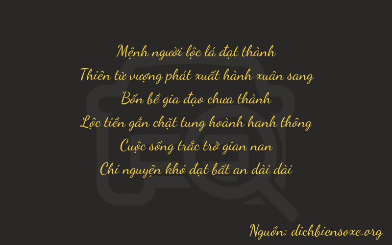 Thơ dịch biển số xe 29457