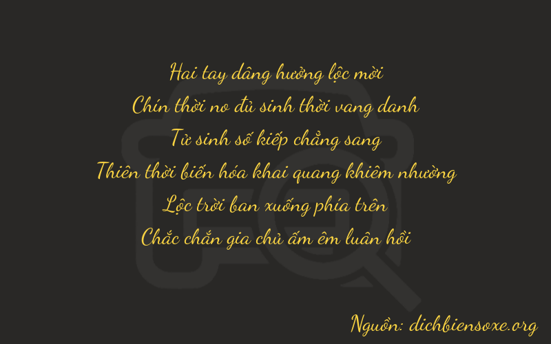 Thơ dịch biển số xe 29461