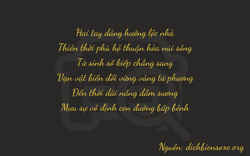 Thơ dịch biển số xe 29480