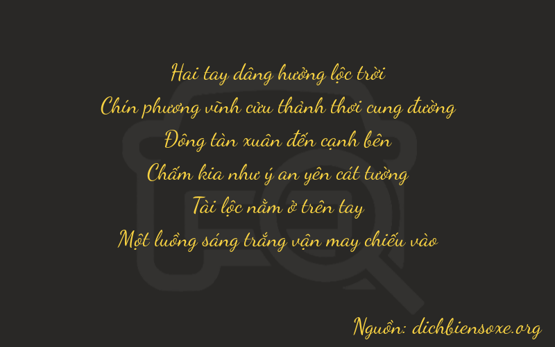Thơ dịch biển số xe 29481