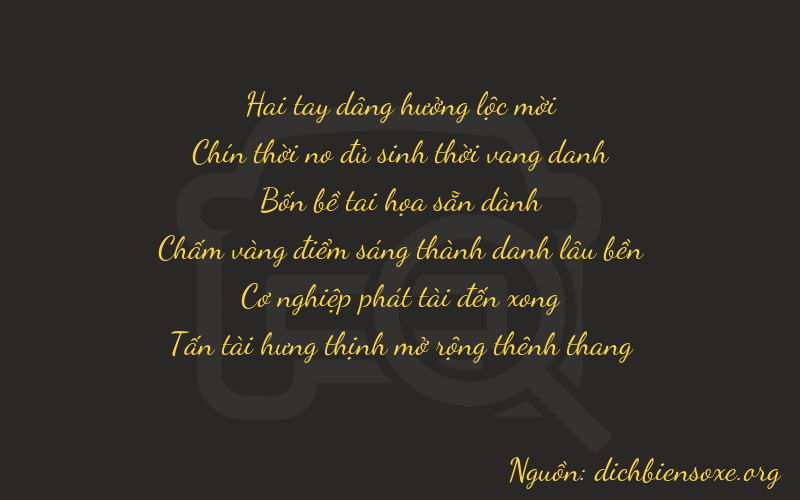 Thơ dịch biển số xe 29488