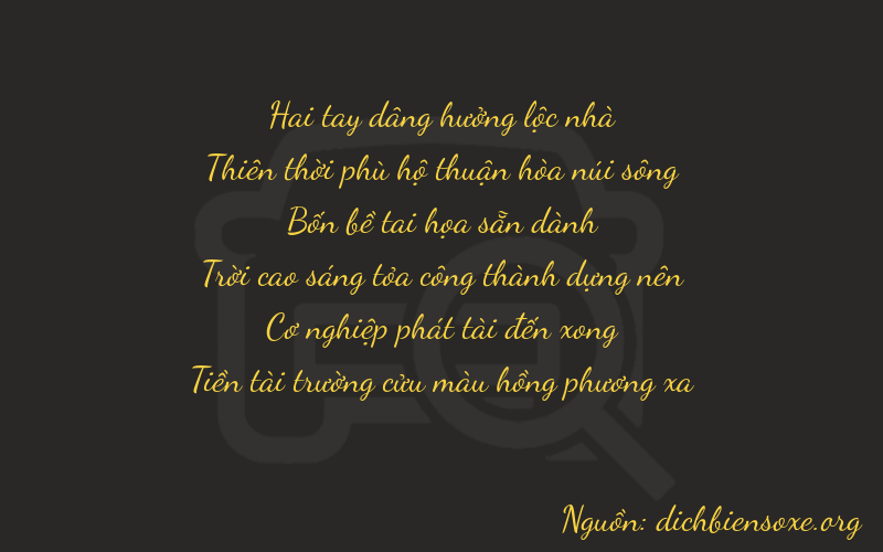 Thơ dịch biển số xe 29489