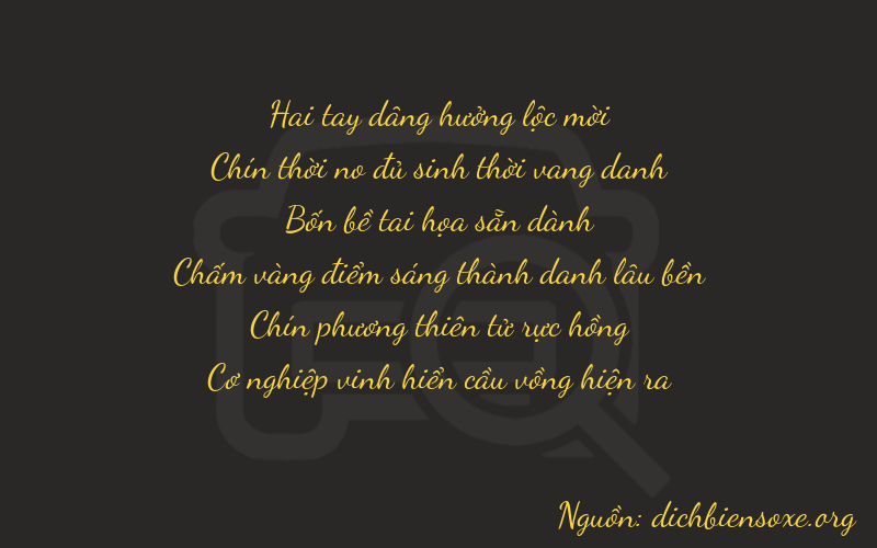 Thơ dịch biển số xe 29497