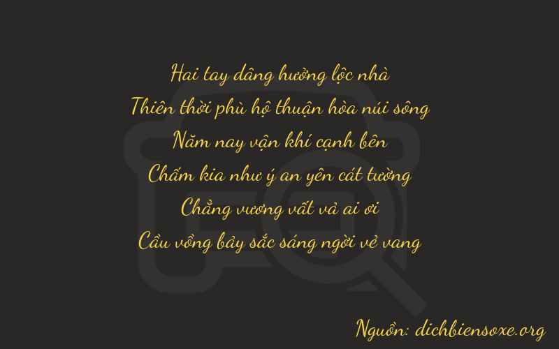 Thơ dịch biển số xe 29507