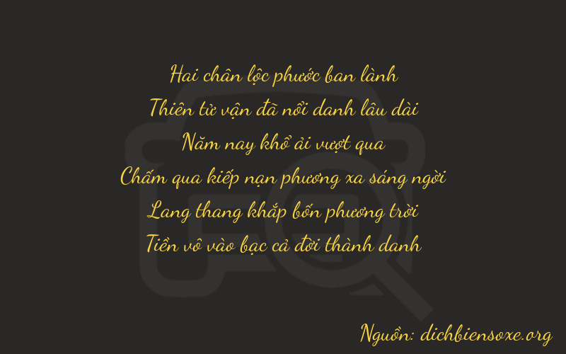 Thơ dịch biển số xe 29540