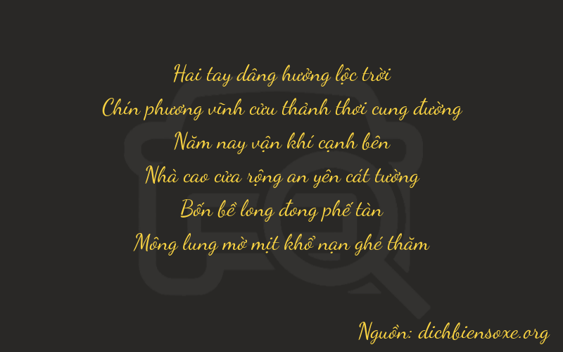 Thơ dịch biển số xe 29544