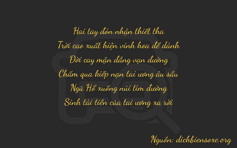 Thơ dịch biển số xe 29555