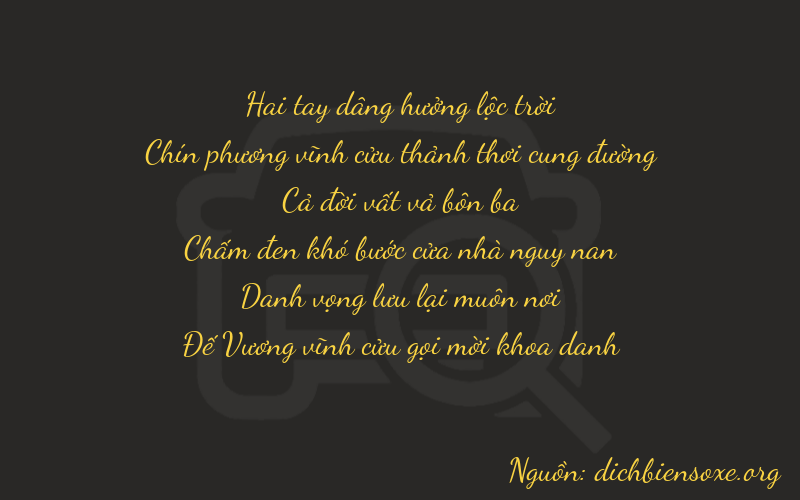 Thơ dịch biển số xe 29589