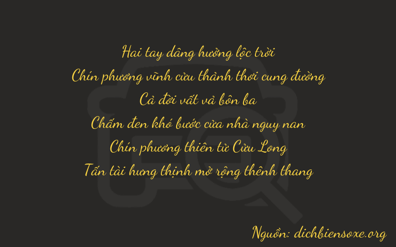 Thơ dịch biển số xe 29598