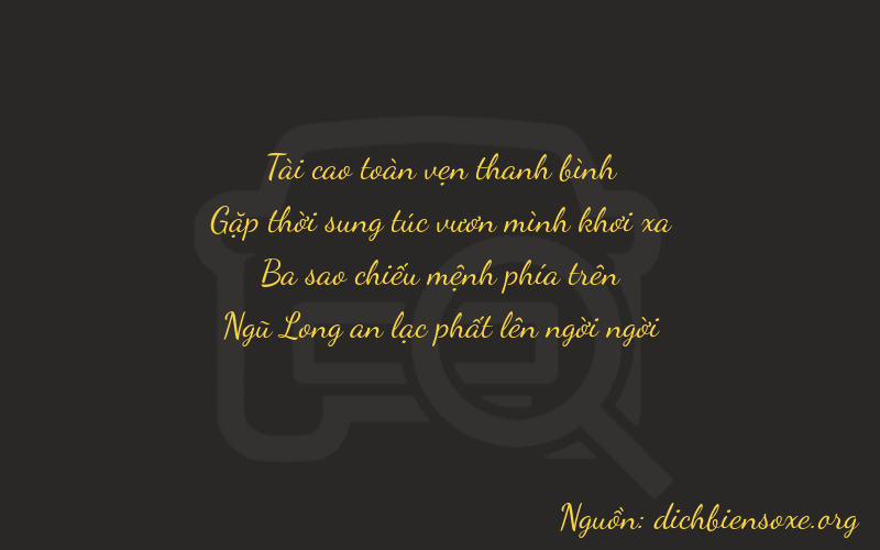 Thơ dịch biển số xe 3435
