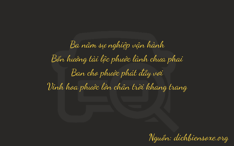 Thơ dịch biển số xe 3482
