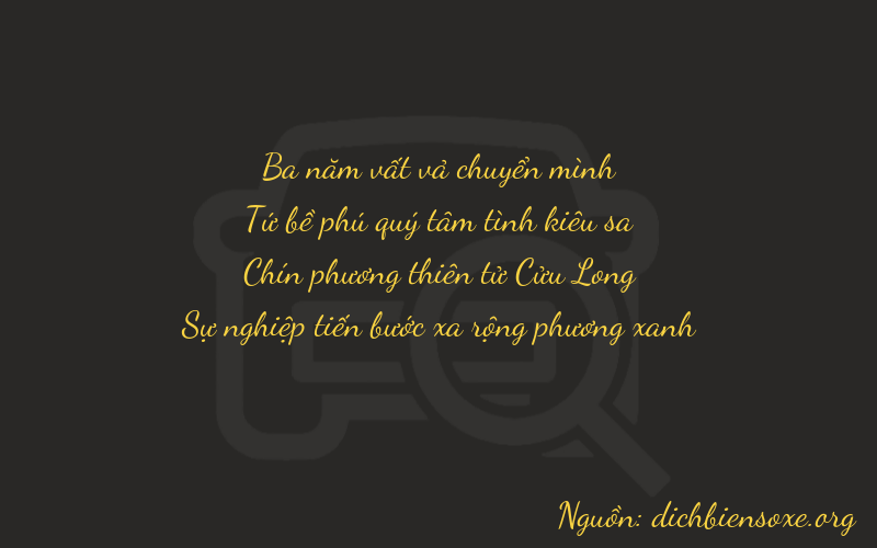 Thơ dịch biển số xe 3492