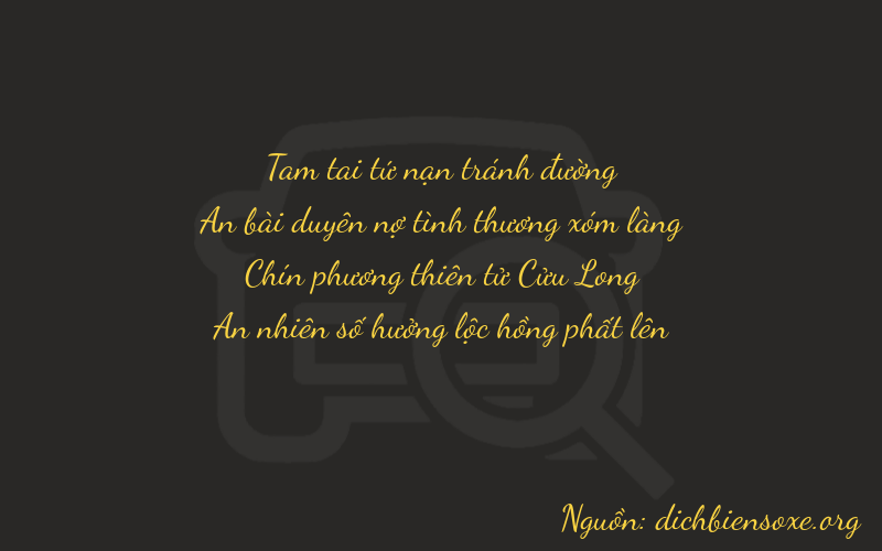 Thơ dịch biển số xe 3494