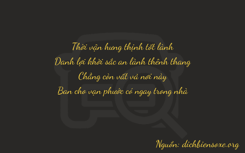 Thơ dịch biển số xe 3508