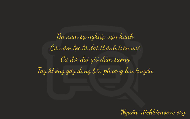 Thơ dịch biển số xe 3510