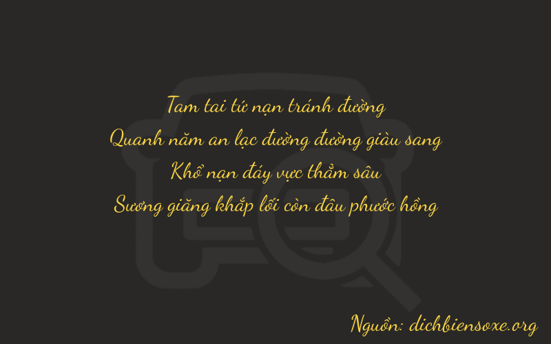 Thơ dịch biển số xe 3514