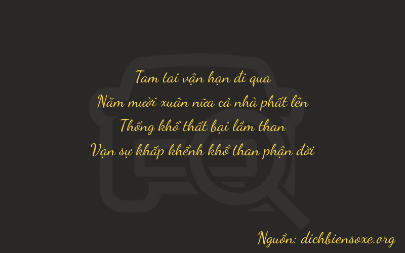 Thơ dịch biển số xe 3515