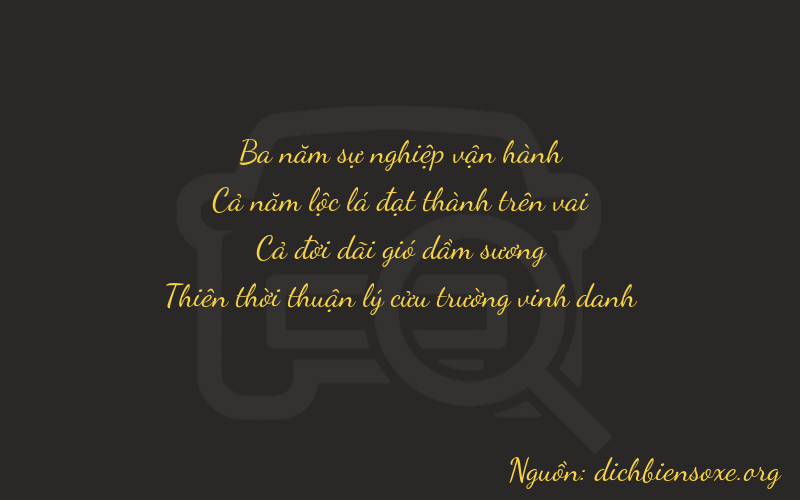 Thơ dịch biển số xe 3519