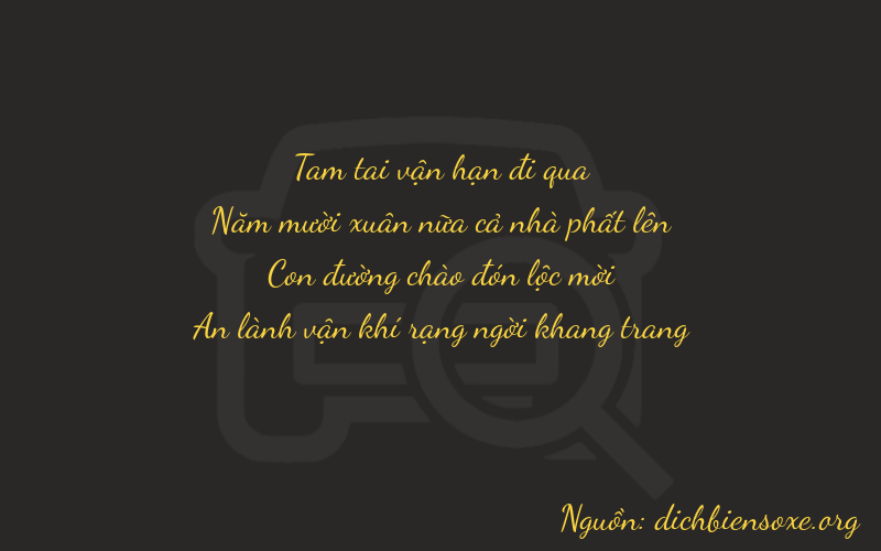 Thơ dịch biển số xe 3524