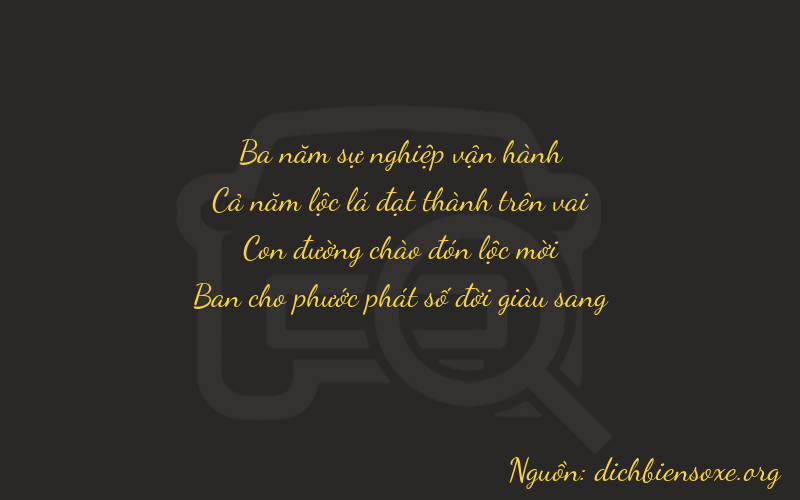 Thơ dịch biển số xe 3528