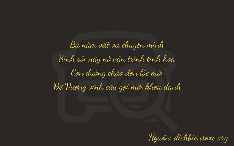 Thơ dịch biển số xe 3529