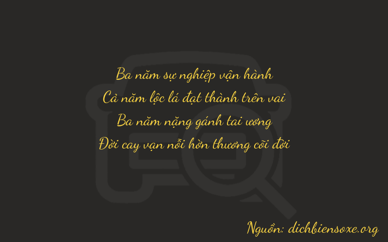 Thơ dịch biển số xe 3537