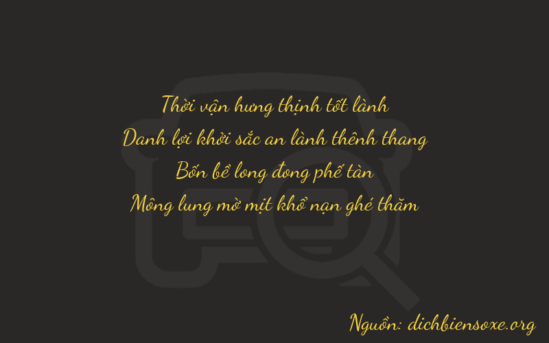 Thơ dịch biển số xe 3544