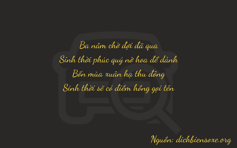 Thơ dịch biển số xe 3545