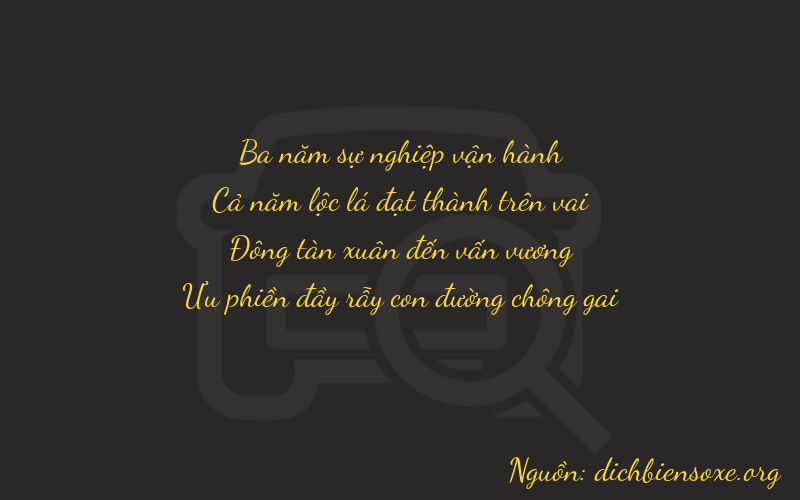 Thơ dịch biển số xe 3546