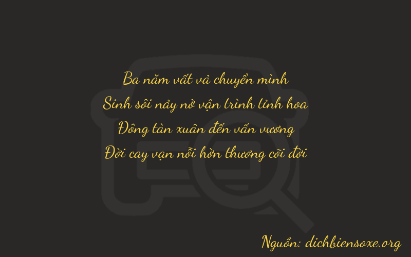 Thơ dịch biển số xe 3547
