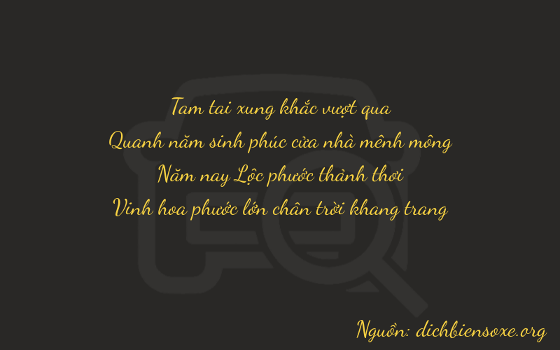 Thơ dịch biển số xe 3552