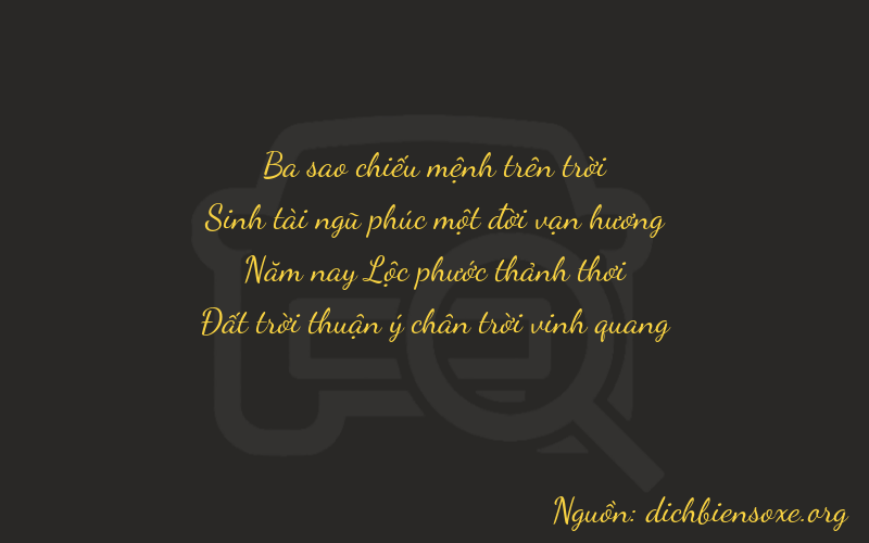 Thơ dịch biển số xe 3558