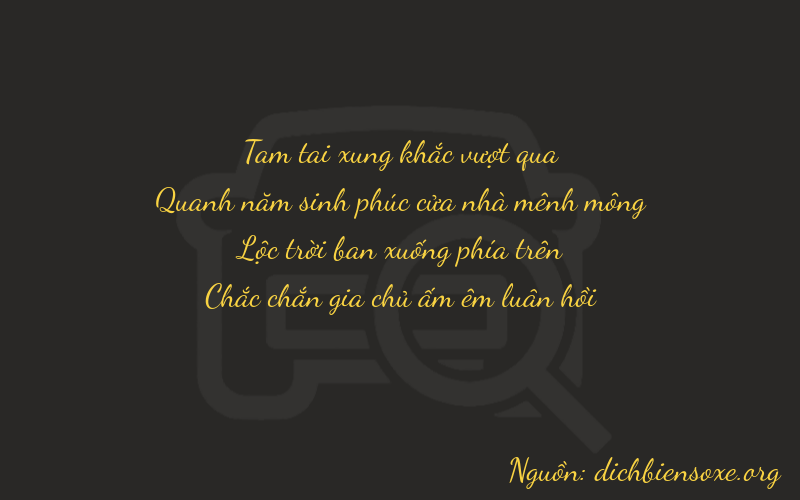 Thơ dịch biển số xe 3561