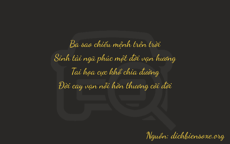 Thơ dịch biển số xe 3567