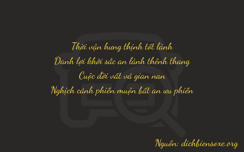 Thơ dịch biển số xe 3571