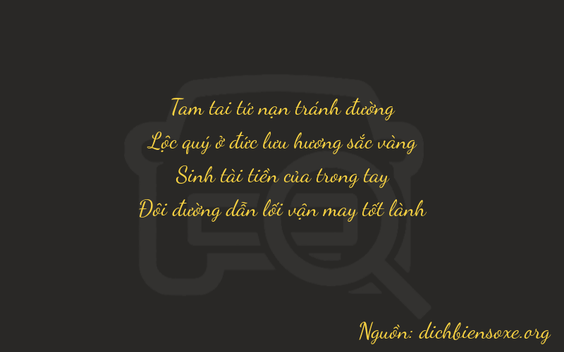 Thơ dịch biển số xe 3632