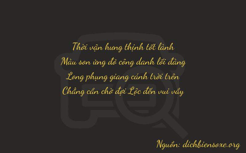 Thơ dịch biển số xe 3770