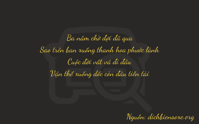 Thơ dịch biển số xe 3772