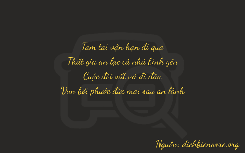 Thơ dịch biển số xe 3777