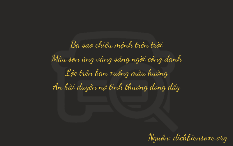 Thơ dịch biển số xe 3784