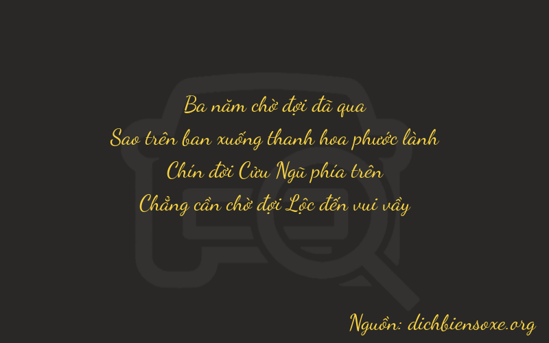 Thơ dịch biển số xe 3790