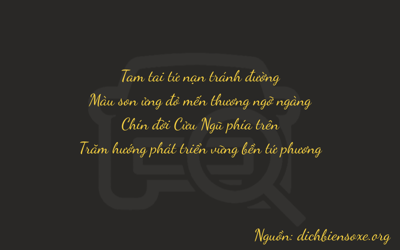 Thơ dịch biển số xe 3794